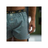 boxer short green stripes
