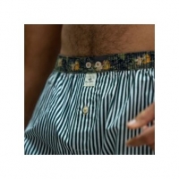 boxer short green stripes