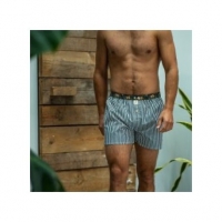 boxer short green stripes