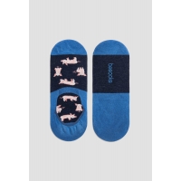 BePig no show socks blau mari