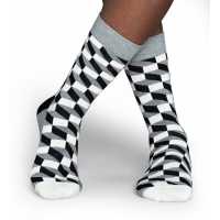 filled optic socks gris