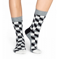 filled optic socks gris