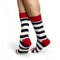 stripe socks blanc/blau
