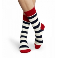 stripe socks blanc/blau