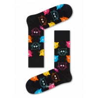 cat socks negre