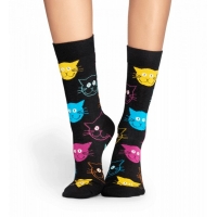 cat socks negre