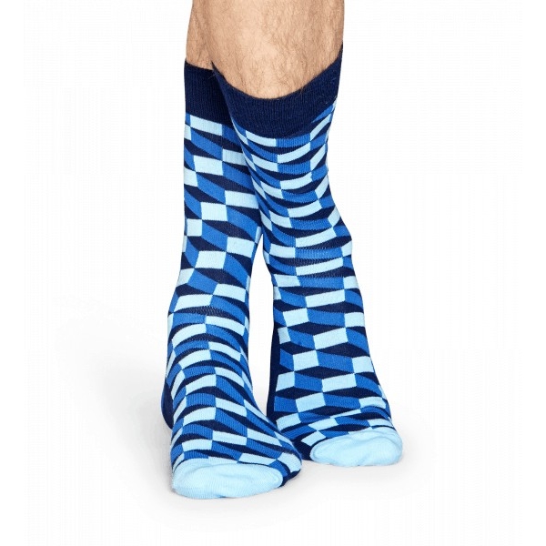 filled optic socks blau