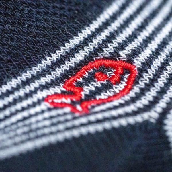 black and white stripe low socks