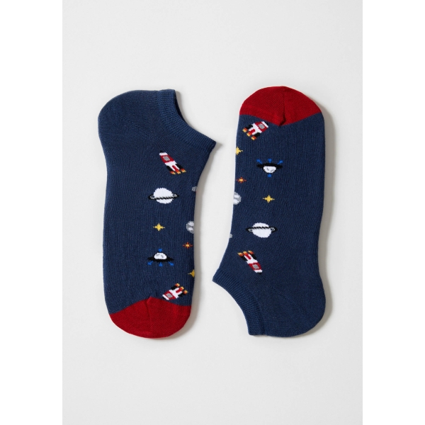 BeSpace azul marino ankle socks