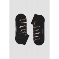 BePets negro ankle socks