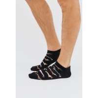 BePets negro ankle socks