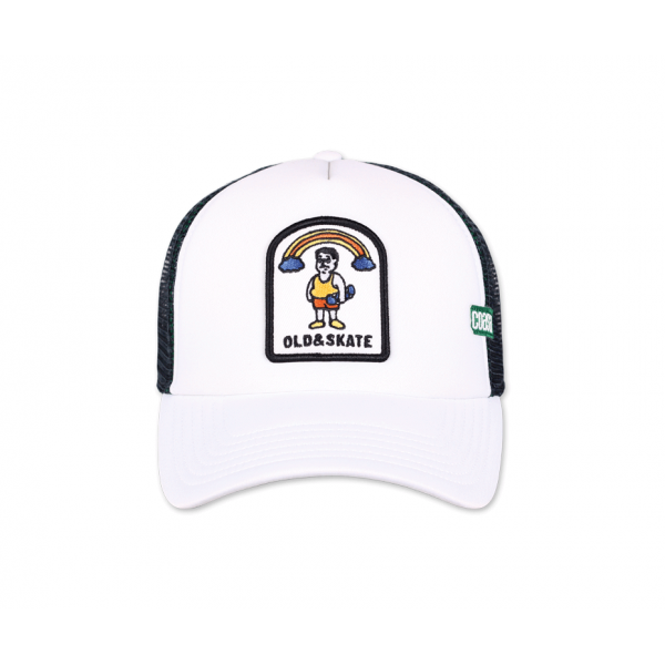 trucker cap old and skate