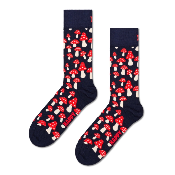 mushroom socks azul marino