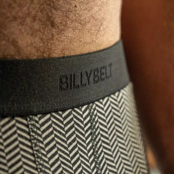 boxer dark herringbone