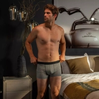 boxer dark herringbone