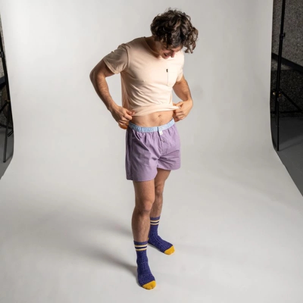 boxer short purple square