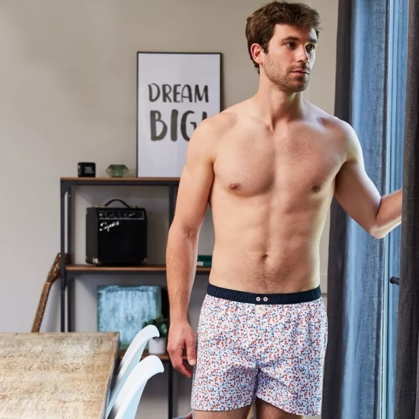 boxer short bianco frizzante