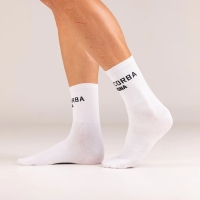 rocacorba socks plein white