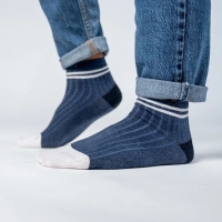 navy mid-cut socks