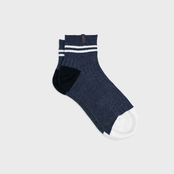 navy mid-cut socks
