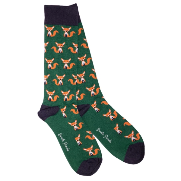 foxes bamboo socks