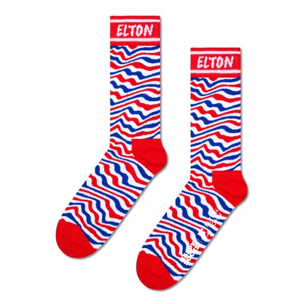 elton john striped socks