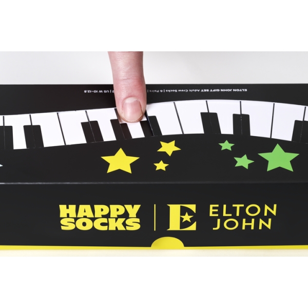 6-Pack Elton John Socks Gift Box