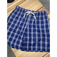 pijama curt quadres blau