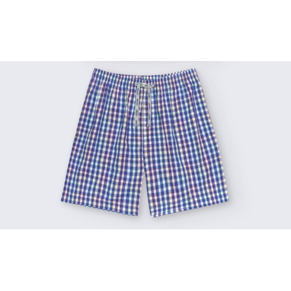 pijama curt quadres multicolor