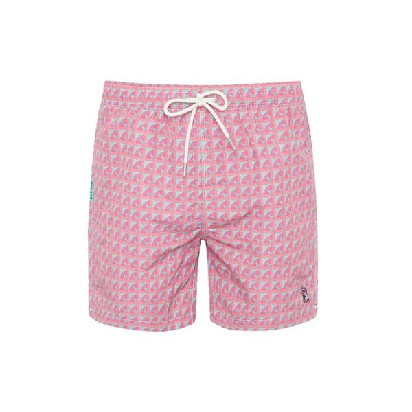 banyador geometric rosa