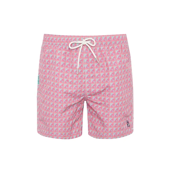 banyador geometric rosa