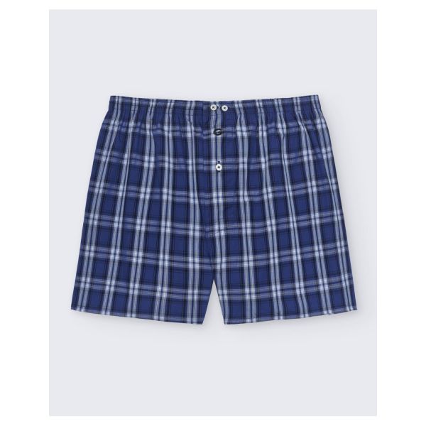 boxer short gower quadres blaus