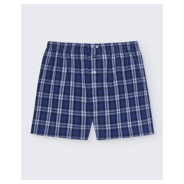 boxer short gower quadres blaus
