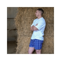 boxer short gower quadres blaus