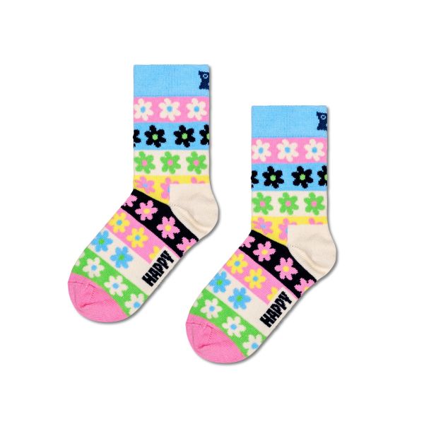 kids flower stripe socks