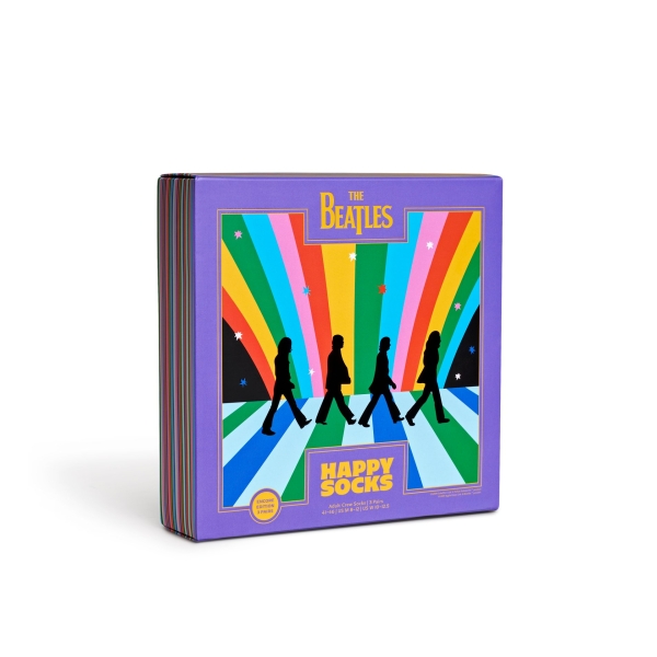 3-pack beatles socks gift box