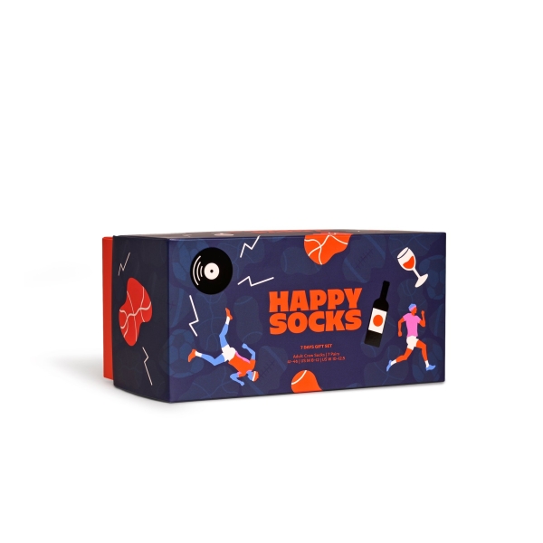 7-pack seven days socks gift box