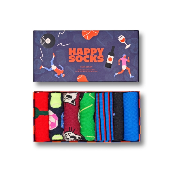 7-pack seven days socks gift box