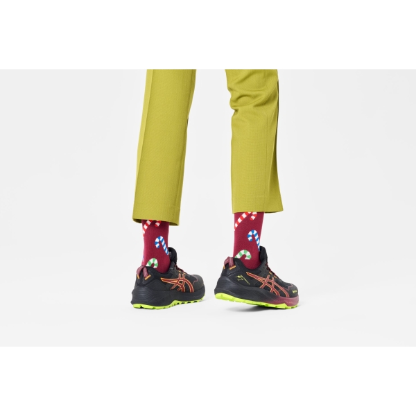 candy cane socks granate