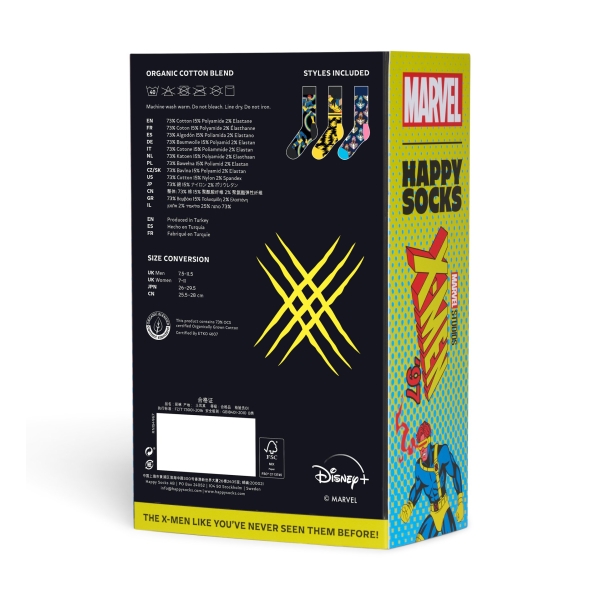 3-pack marvel socks gift box