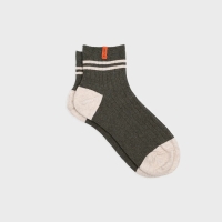 khaki mid-cut socks