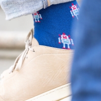 robot bamboo socks