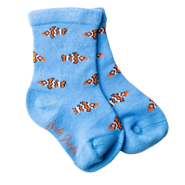 kids clown fish bamboo socks