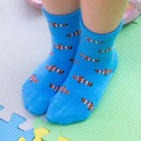 kids clown fish bamboo socks