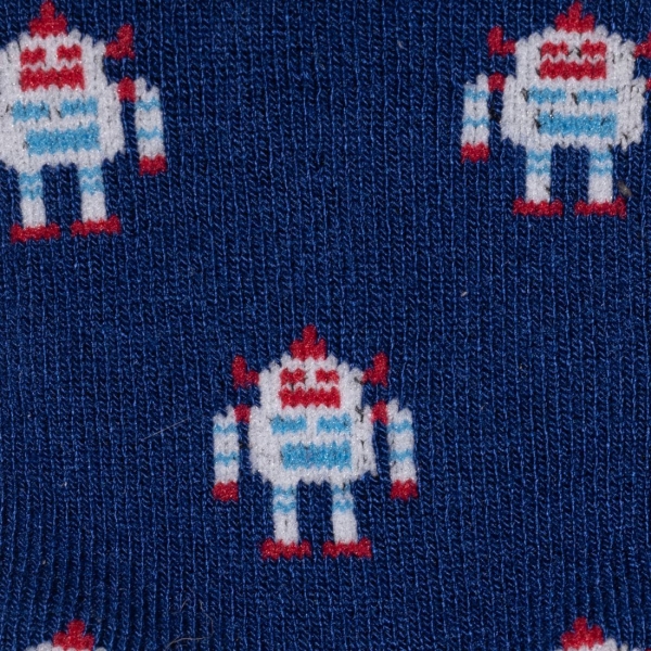 kids robot bamboo socks