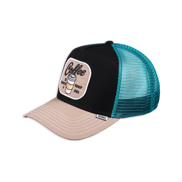 trucker cap food coffee