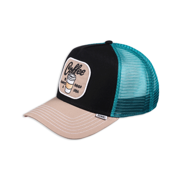 trucker cap food coffee