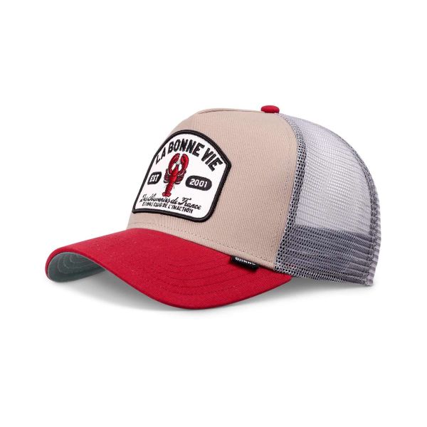 trucker cap la bonne vie khaki