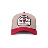 trucker cap la bonne vie khaki