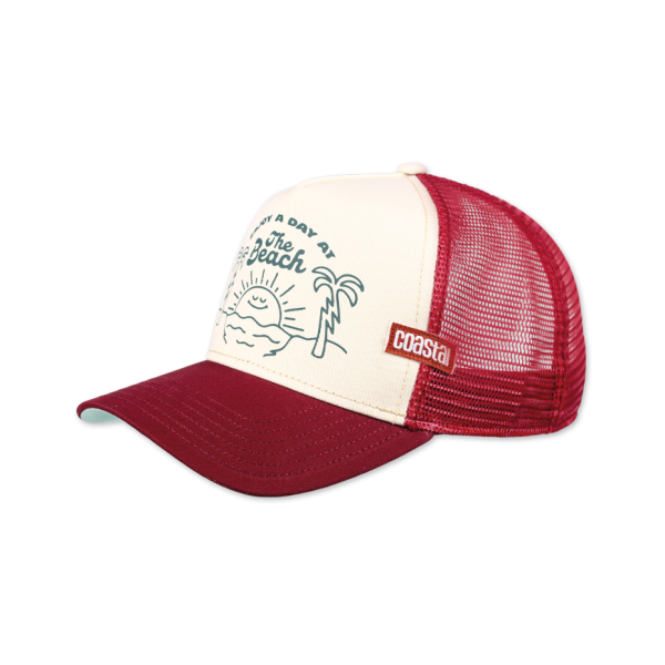 trucker cap beach day